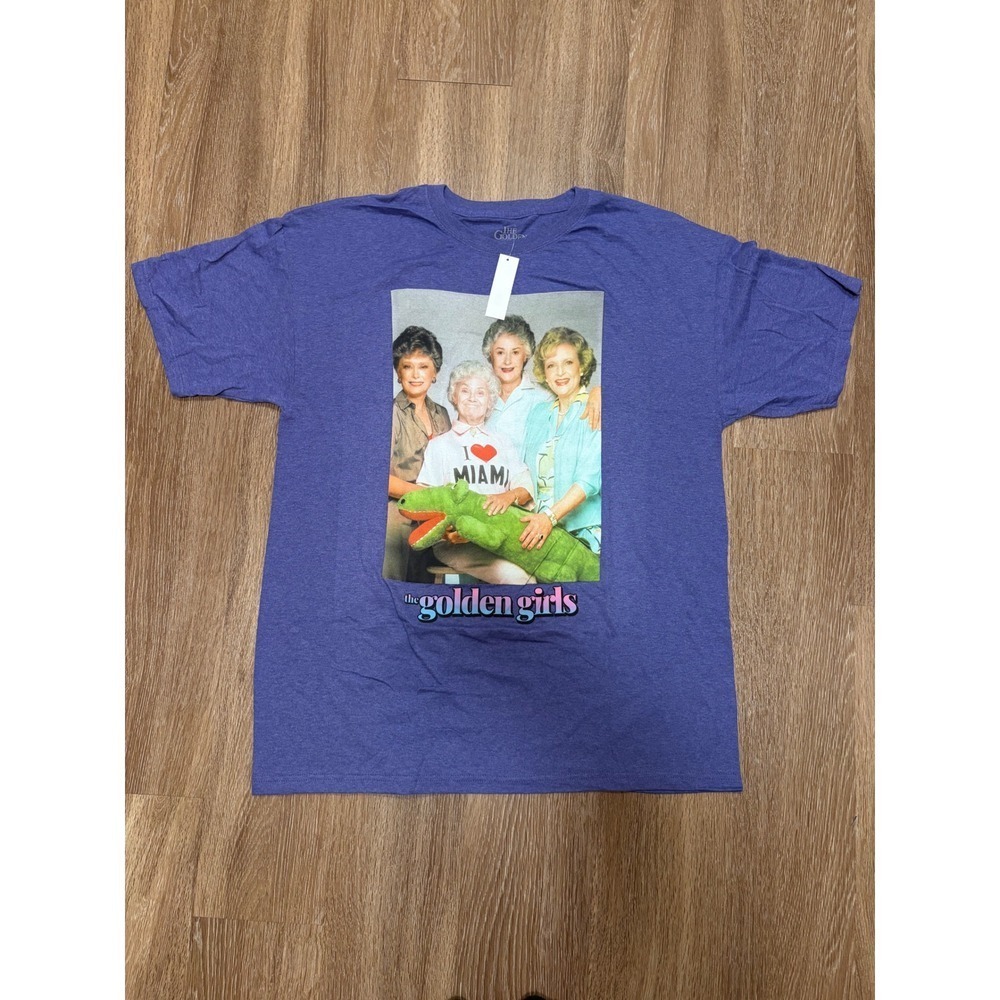 The Golden Girls Mens Purple Graphic T-Shirt L 42/44 ABC Studios NWT